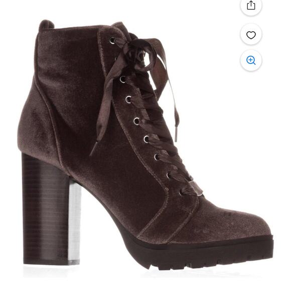 Steve Madden Women's Laurie Taupe High-Top Fabric Boot - 8 - Picture 1 of 5